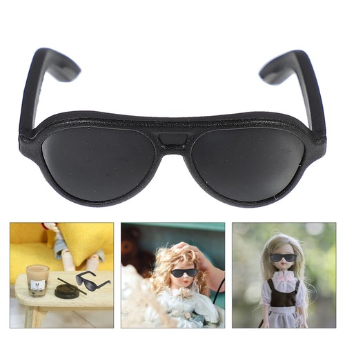 100 Pcs baby glasses frame Glasses Doll Dressing Props Doll Sunglasses Black - Bild 7 von 12