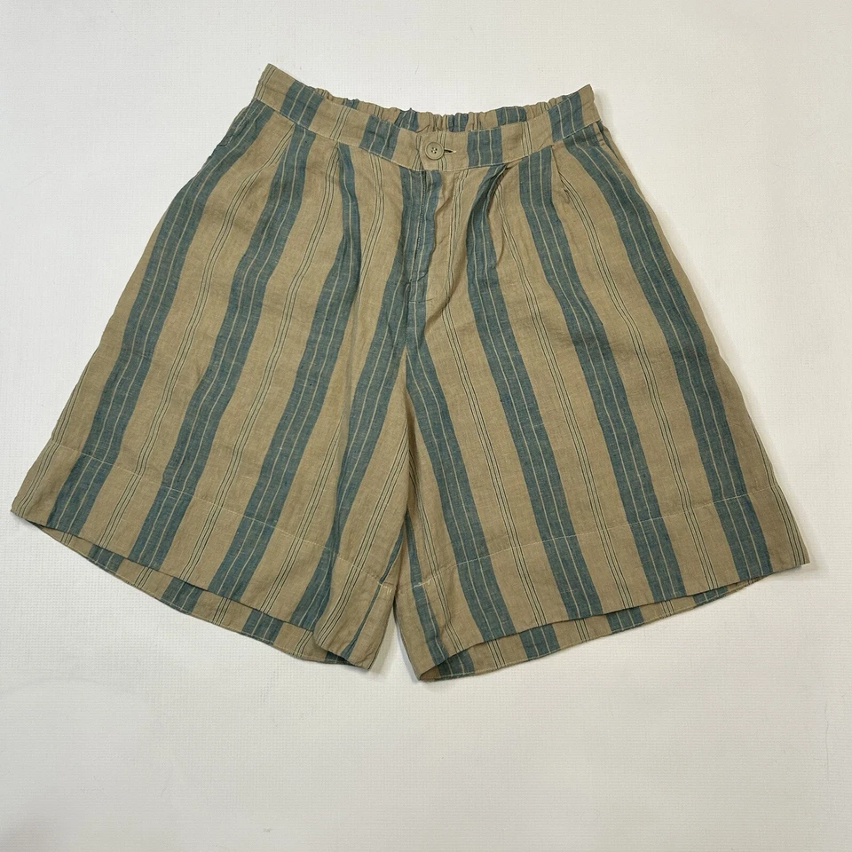Bermudas Free People CP Shades para mujer talla mediana verde oliva azul rayas