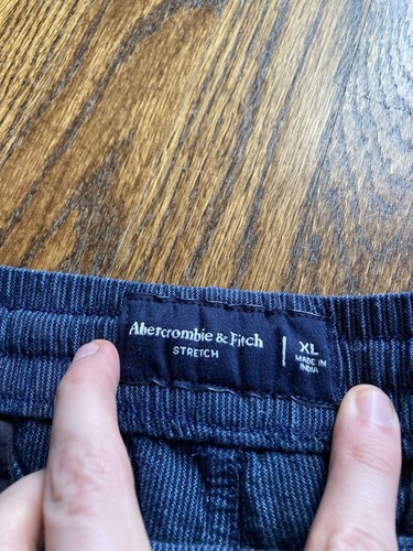 NWT Mens Abercrombie & Fitch 6" Linen Blend Pull-On Shorts Size XL Blue MSRP $60 - Picture 7 of 12