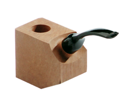 VAUEN SINGLE BRIAR BLOCK PRE-DRILLED PIPE w STEM / PIPE MAKING MATERIAL / BENT