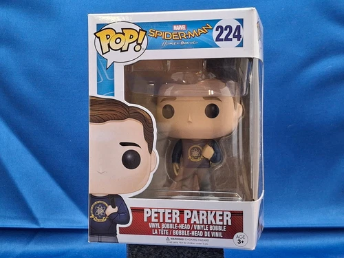 Funko POP MARVEL SPIDER-MAN PETER PARKER #224 in box, See Pictures