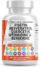 Clean Nutraceuticals Fisetin Quercetin Resveratrol with Sper