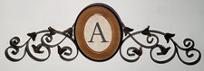 Decorative Magnetic Monogram Plaque Holder for Engraved Ceramic Letter Tiles