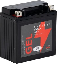 Motorbike LTX9A-4 Gel LP Battery 12V Fits Piaggio Fly 125 i.e. 3V (M79) 2007-