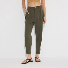 Women's Mid-Rise Tapered Pants - Wild Fable Olive XS