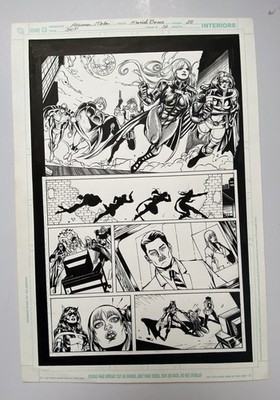 Birds Of Prey 2 Pg 20 Original Art By Mariah Benes. Adriana Melo 2010.