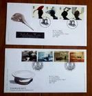 Great Britain: QEII - Submarines & Fabulous Hats - 2001 FDC's + Inserts