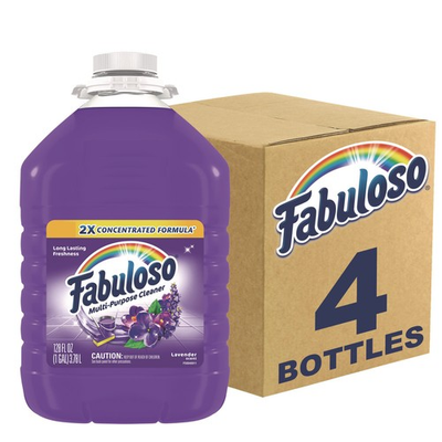 #ad Fabuloso® Multi use Cleaner Lavender Scent 1 gal Bottle 4 Carton $128.56
