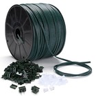 DELight 500Ft SPT-1 Electrical Wire 18 AWG UL Listed with 20 Male/Female Plugs — photo 1