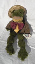 VTG '96 Ganz Cottage Collectibles Frog Plush Beanie 1995 Floyd Tall Shelf Sitter