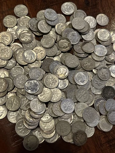 One 1946-1964 90% Silver Roosevelt Rosie Dime 10c coin collectible Album Filler