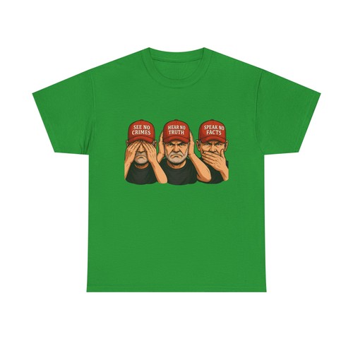 anti Trump shirt anti maga tee anti trump tee round neck cotton short sleeve Tee - Picture 2 of 45