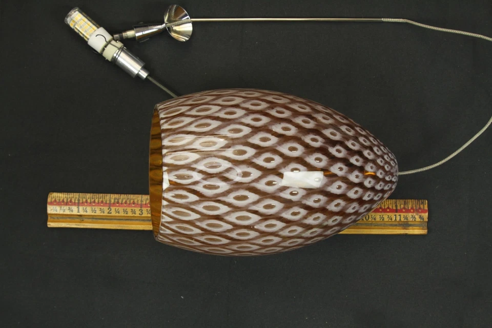 Tech Lighting Replacment Firebird Owl-Patterned Murano Glass Shade 290FIROWLC - Image 2 of 2