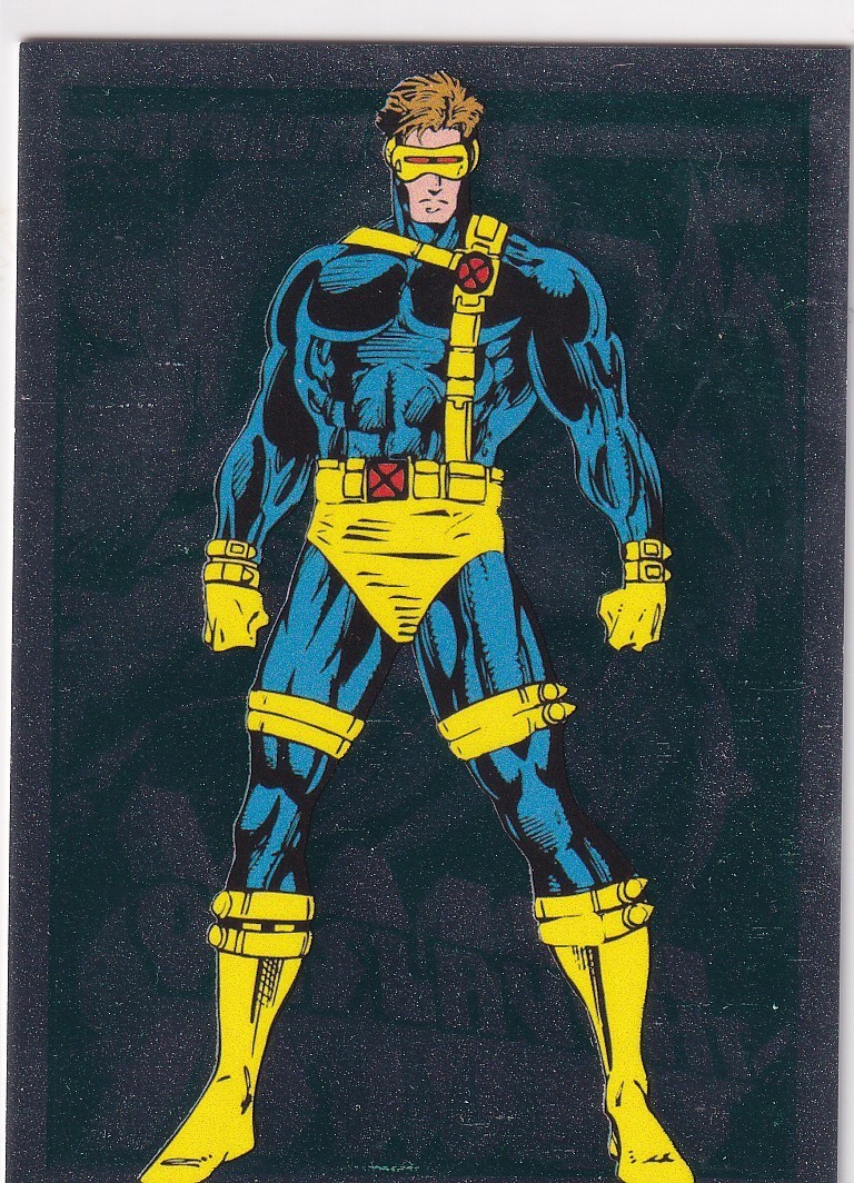 2014 Marvel Universe Emerald Parallel Card 38 Cyclops Number 044/100