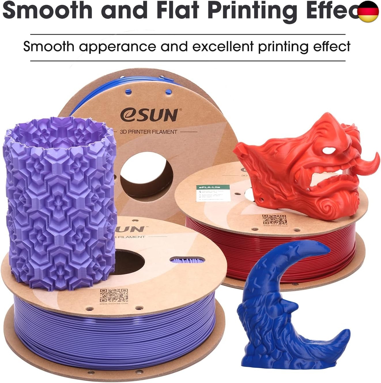 eSUN PLA Filament 1.75mm, Modifiziertes 3D Drucker Filament PLA, Maßgenauigkeit  - Bild 2