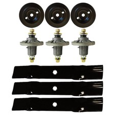 Deck Blade Spindle Pulley Set Fits John Deere 145, 155C, D140, D150, D160, LA130