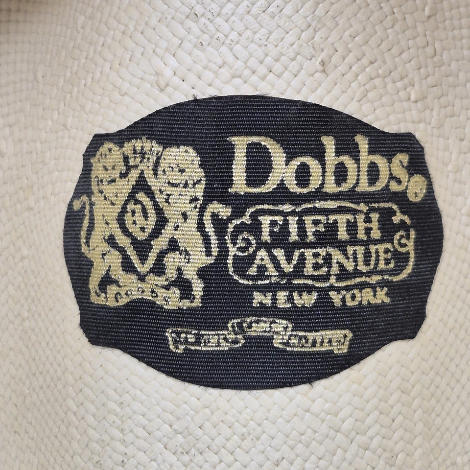Vintage Dobbs 5th Avenue El Dorado Hat Size 7⅛ Natural - Image 4 of 4