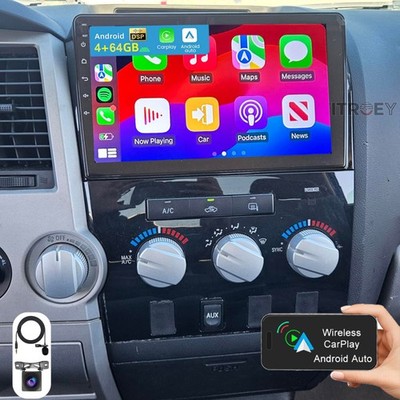 4+64GB Carplay For Toyota Tundra 2007-2013 Sequoia 2008-19 Car Stereo GPS Radio
