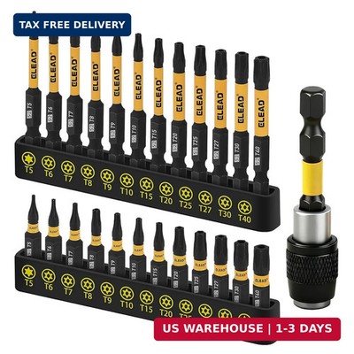 Tamper Proof Torx Bit Set: 25 Pieces T5-T40 Torx Security Bits Set | Torque Star
