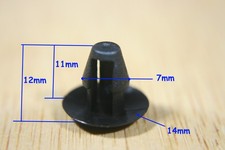 For Yamaha 10x Motor Bike Fairing Panel Push Rivet Fastener Clips Black