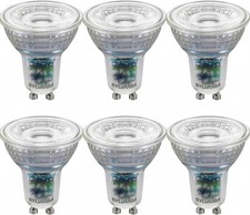 GU10 Dimmable LED Bulb 2.2W 350 Lumens B Rated Warm White 3000K Sylvania 6 Pack