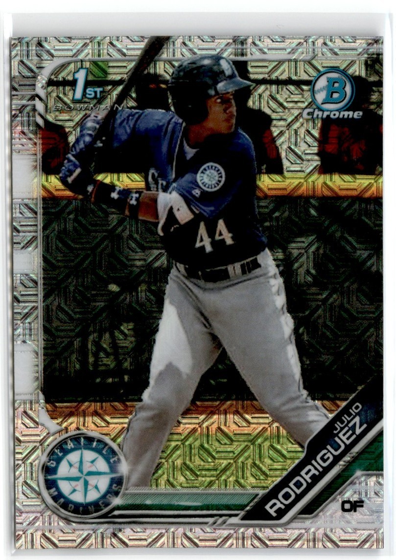 2019 BOWMAN CHROME PROSPECTS MOJO JULIO RODRIGUEZ SEATTLE MARINERS #BCP-33