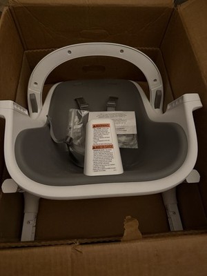  Read Description 4moms Baby Toddler Connect High Chair - White/Gray