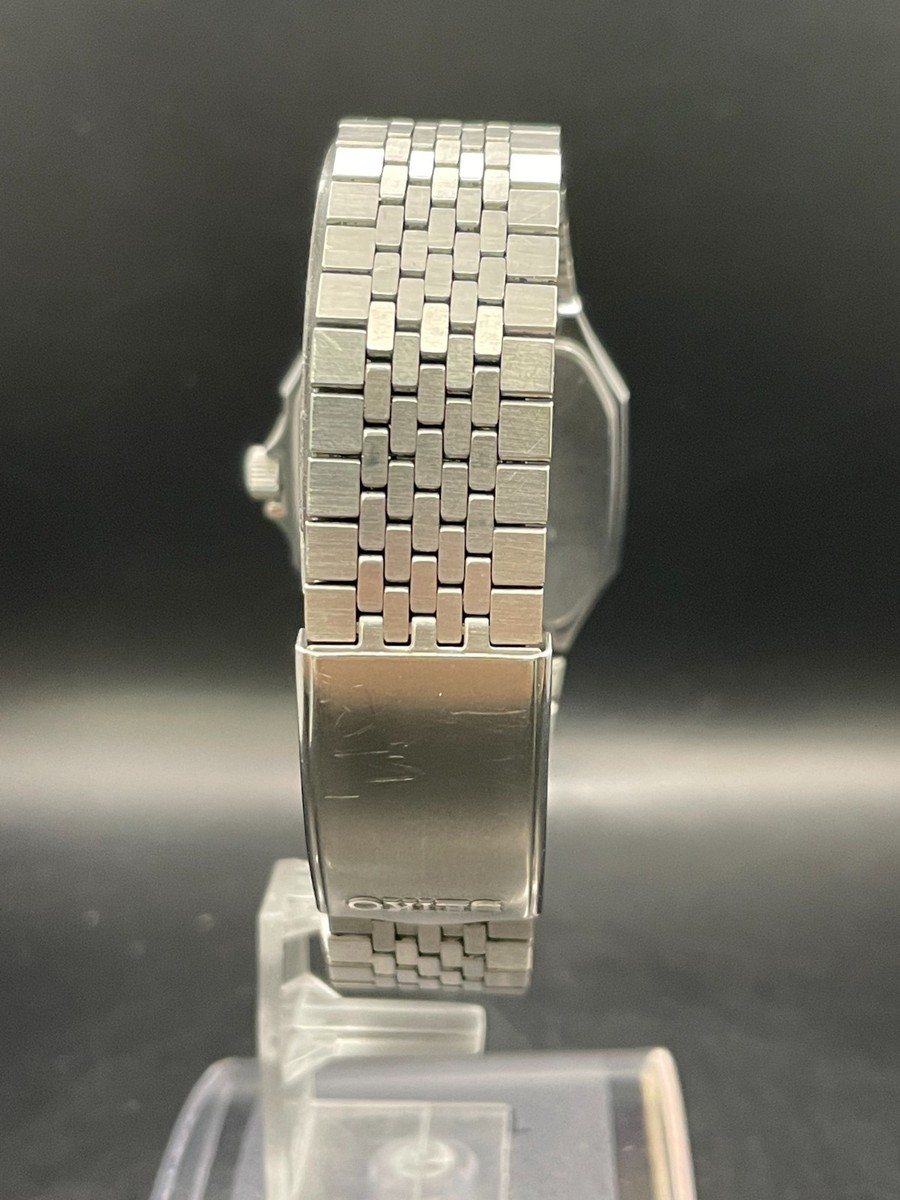 SEIKO WATCH CHRONOS 5H23-5100 ANTIMAGNETIC QUARTZ DAY DATE KANJI