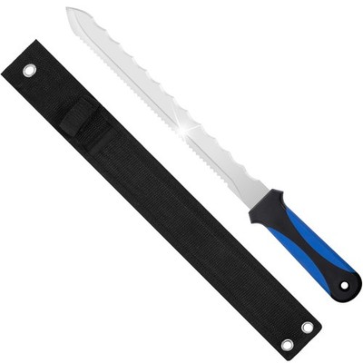 Insulated knife - foam cutting knife, 11-inch double serrated stainless steel...