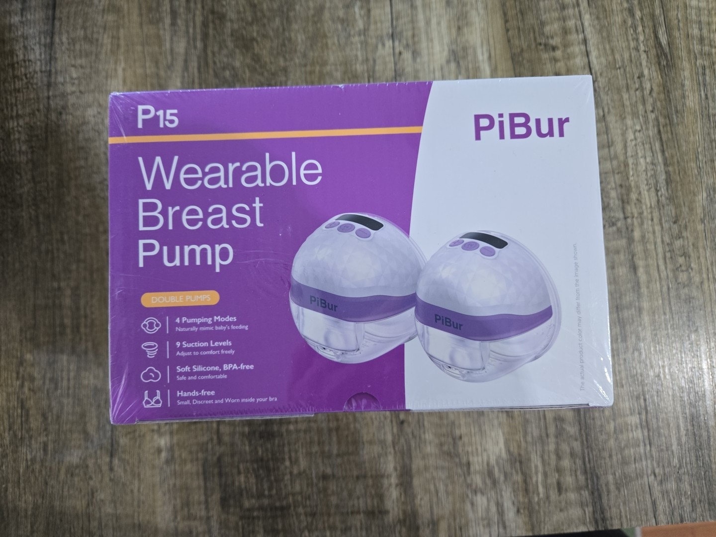 Wearable Breast Pump P15 PiBur with 4 Modes 9 Suction Levels BPA Free-image