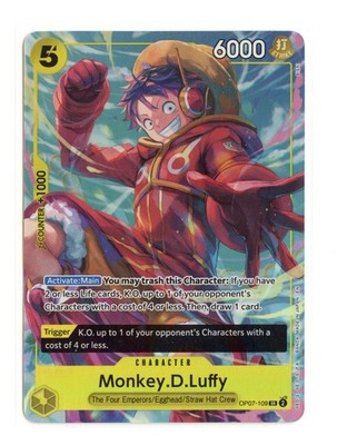 Monkey.D.Luffy Illustration Box Vol. 3 OP07-109 SR Foil One Piece Promo Cards NM