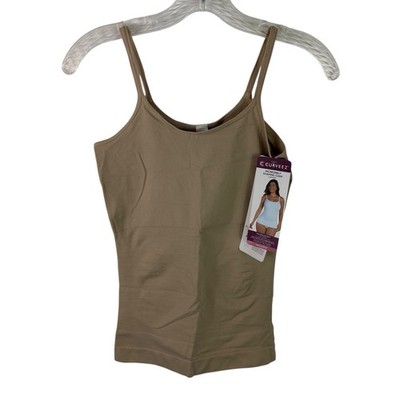 CURVEEZ Women's XL Incredibly Shaping Cami Nude Beige NWT