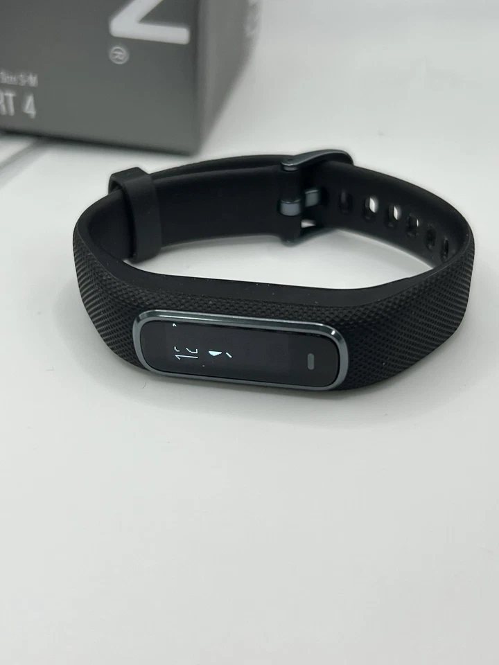 GARMIN VIVOSMART 4 RASTREADOR DE ACTIVIDAD CON HERRAJES DE MEDIANOCHE Pequeño/Mediano-NEGRO Foto 2 de 3
