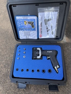 Michigan Pneumatic Air MP-8009RS Rivet Shaver Kit With Case Tested Missing 1 Pc