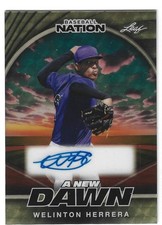 2025 Leaf Baseball Nation Welinton Herrera New Dawn Auto NA-WH1 Gold Super 1/1