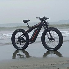 26" TRUE 1000W Electric E Bike Fat Tire CARBON FIBER Bicycle