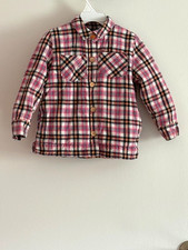 ANDY EVAN Winter 100 Sherpa Lined Cotton Plaid Shirt-Jacket 4T