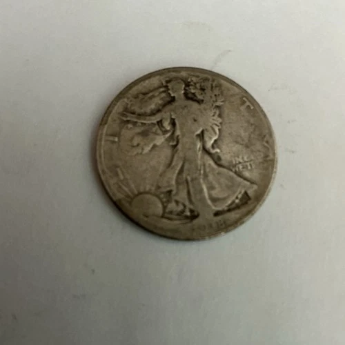 1918-S . Silver Walking Liberty Half Dollar 50c 90% Silver