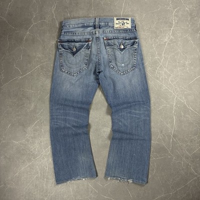 True Religion Jeans - W32 - Flared/Bootcut - Blau - Washed
