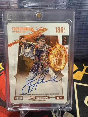 #ad #ad 2026 Bo Jackson Battle Arena Troy of Dallas On Card AUTO Fire SP 50 TROY AIKMAN $275.00