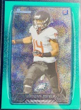 2013 Bowman Jordan Poyer Green Spakle Rookie Card #213 /50