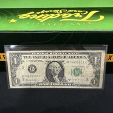 1963 B $1 Joseph Barr One Dollar Bill Federal Reserve Note New York 