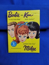 VINTAGE BARBIE KEN MIDGE YELLOW FASHION BOOKLET 1962 CATALOGUE JAPAN