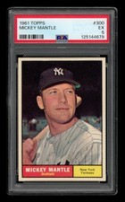 1961 Topps Set-Break #300 Mickey Mantle PSA 5 EX