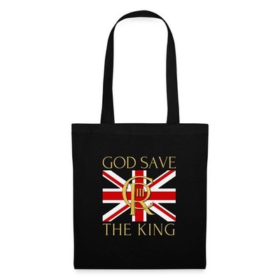 King Charles III God Save The King Flagge Stoffbeutel