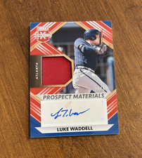 Luke Waddell 2022 Elite Prospect Materials Jersey Auto Georgia Tech Braves /49