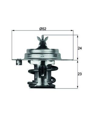 Thermostat circuit refroidissement MAHLE TX 7 88D S pièce moteur pour CATERHAM 88°C