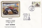 Isle of Man Famous TT Riders FDC - Alex George 1982