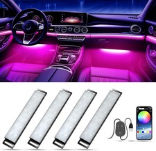 RGB Interior Car LED Light Strip with App  Music Sync   USB  Powered Ambient Kit