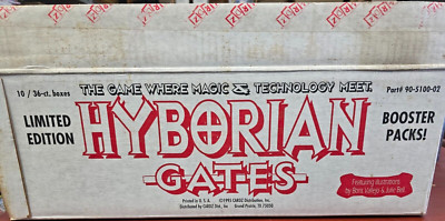 10 Box 1995 Hyborian Gates Collectible Card Game CCG Booster Pack by Julie Bell